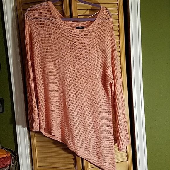 Apt9 Sparkly Pink XL Asymmetrical Sweater - Picture 7 of 7